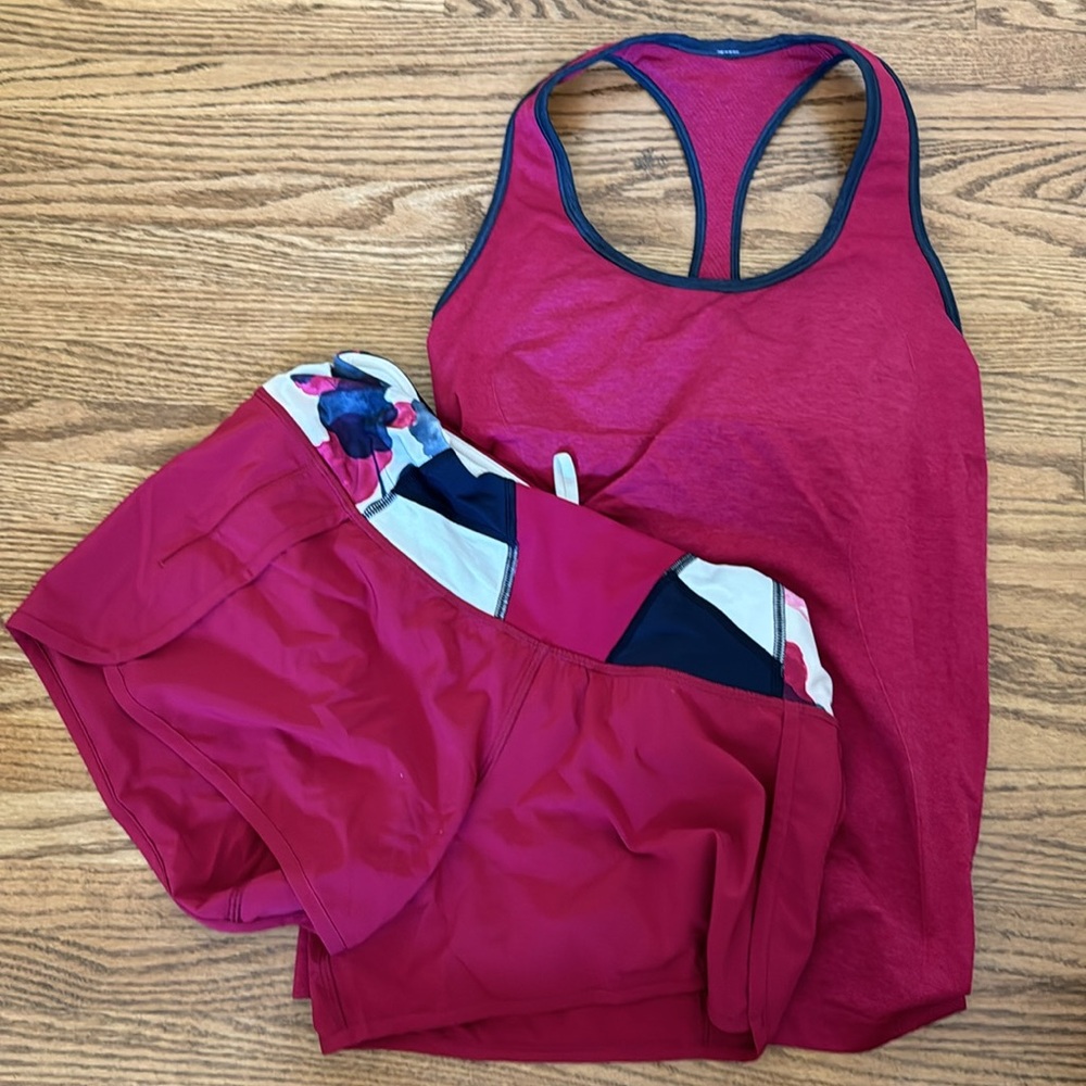 Matching shorts and top set